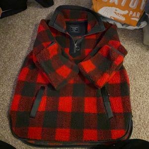 Thicker Flannel Pull Over Quarter Zip